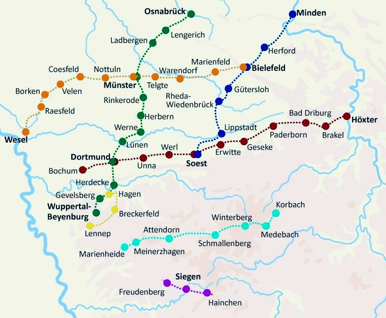 Pilgerwege In Westfalen Freundeskreis Der Jakobuspilger Paderborn